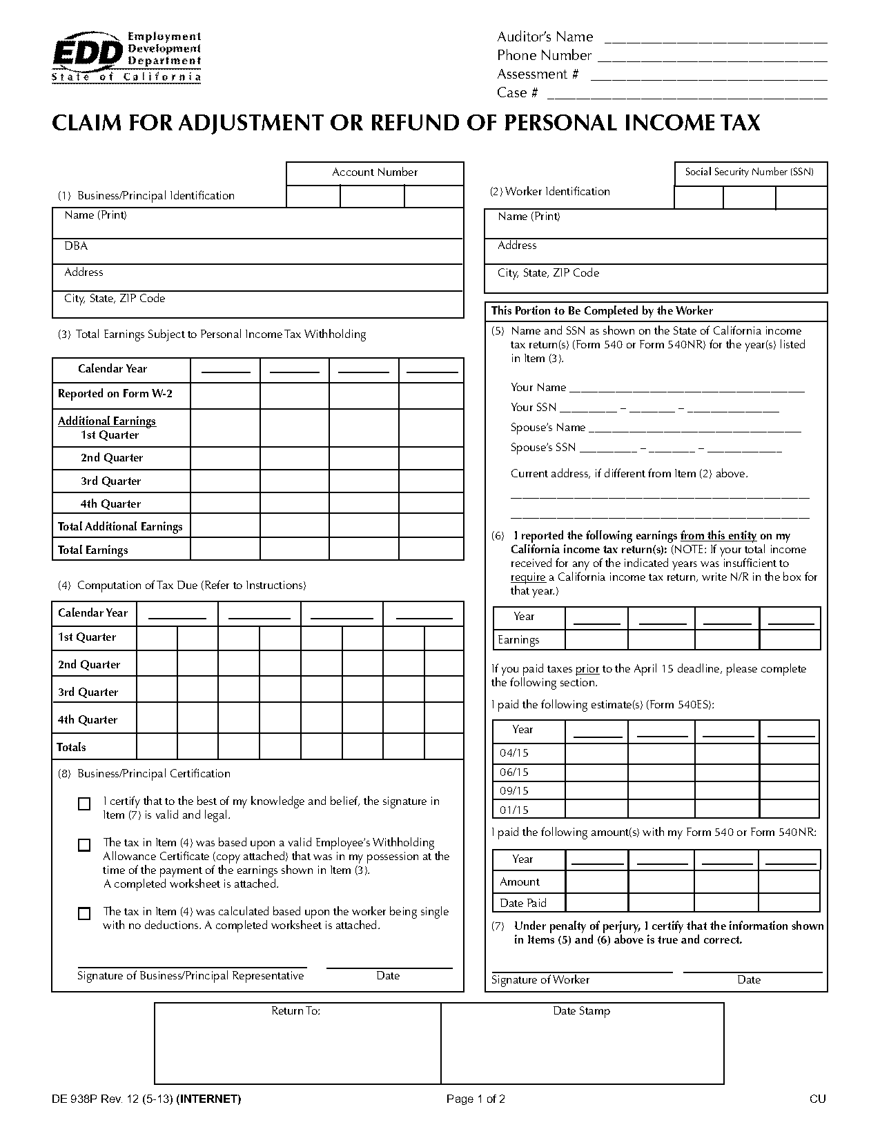 penalty adjustment to income